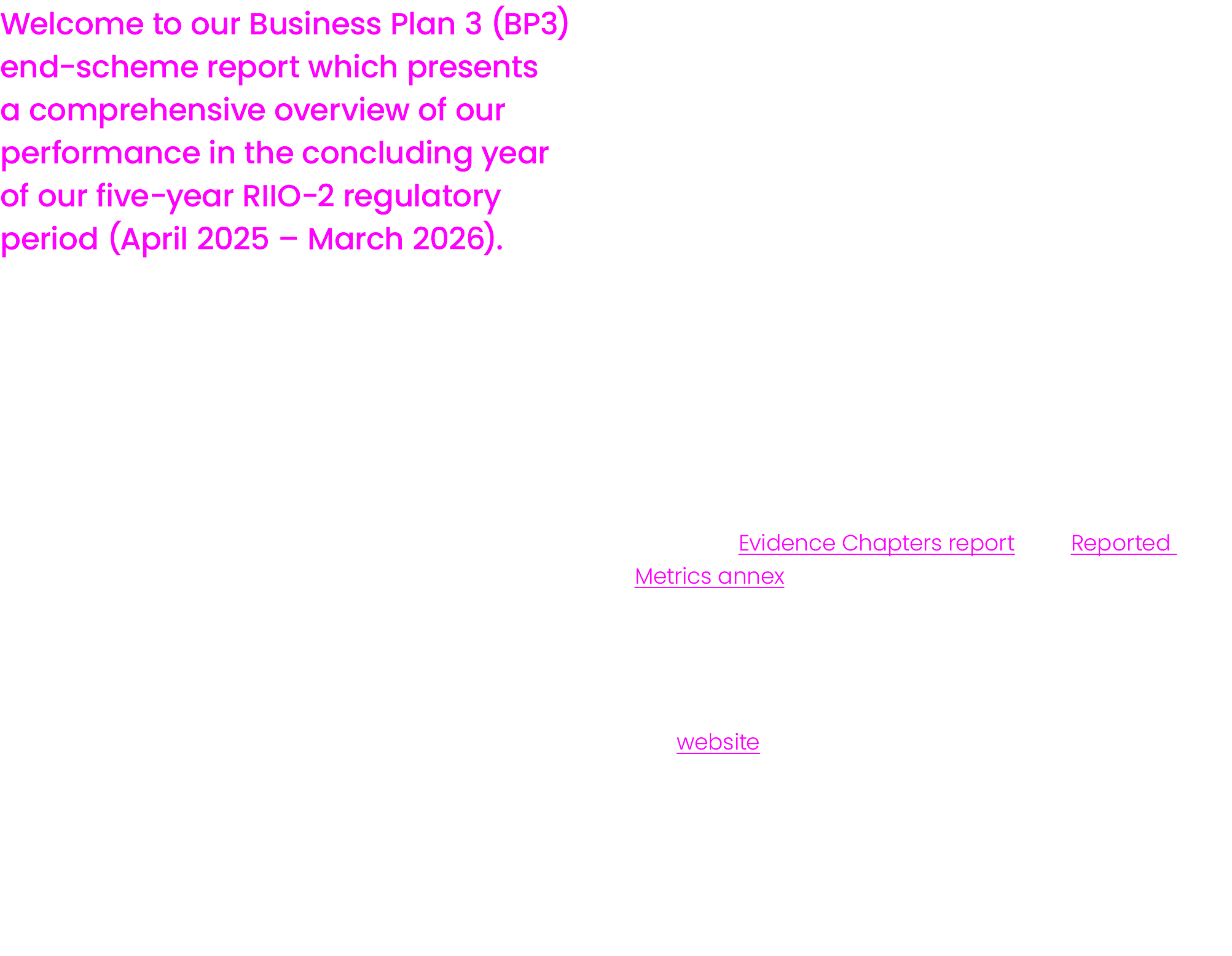 Welcome to our Business Plan 3 (BP3) end scheme report which presents a comprehensive overview of our performance in ...