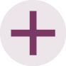 A purple and white circle with a plus sign. Description generated by AI