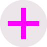 A pink and purple circle with a plus sign in the middle. AI generated content