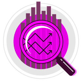 A pink and purple heart shaped shield with a pattern of dots. Description generated by AI