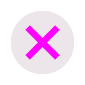 A pink and purple circle with a plus sign in the middle. AI generated content