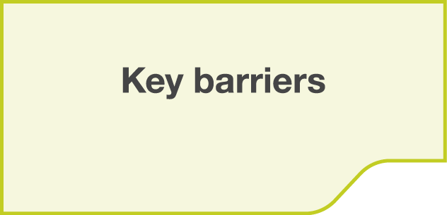 Key barriers