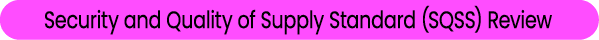 Security and Quality of Supply Standard (SQSS) Review