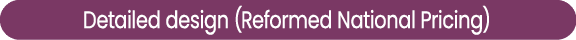 Detailed design (Reformed National Pricing)