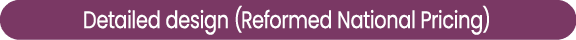 Detailed design (Reformed National Pricing)