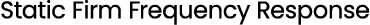 Static Firm Frequency Response