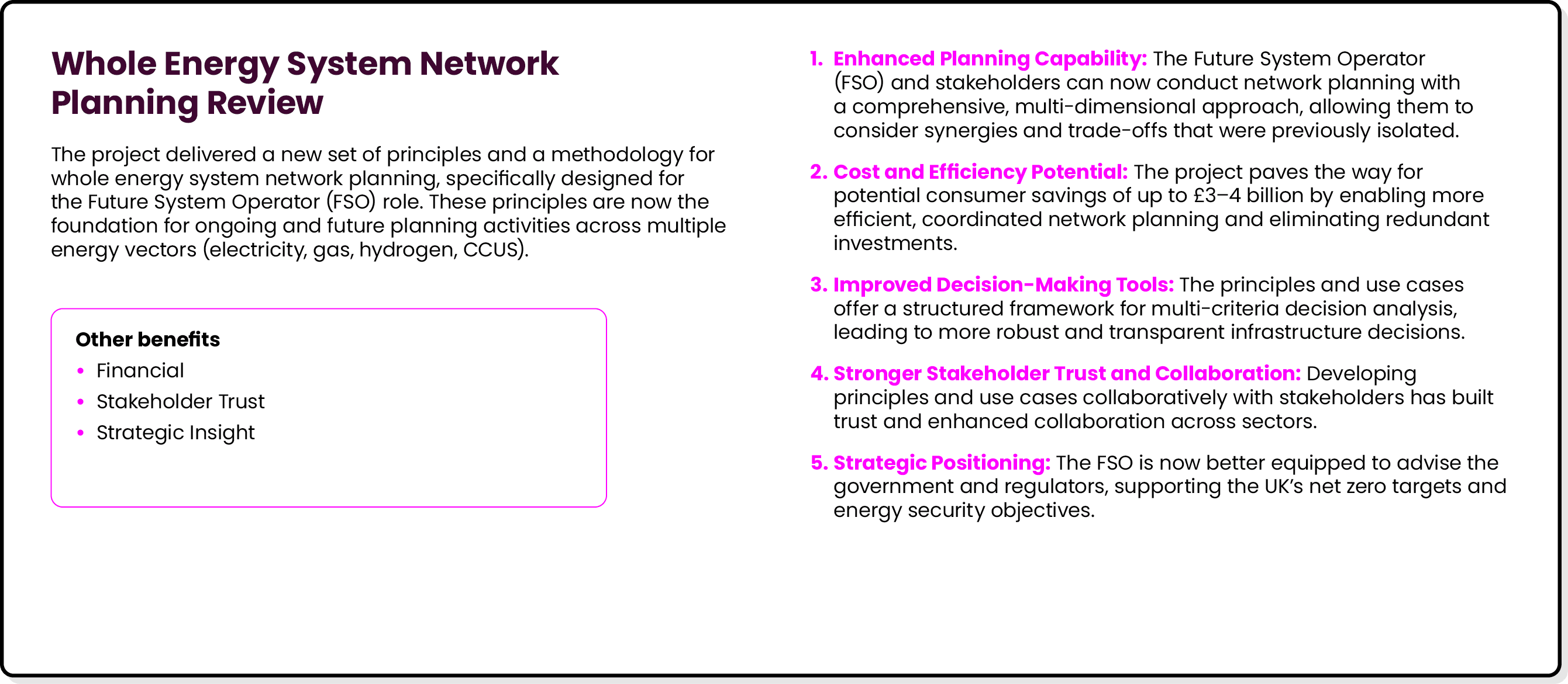 Whole Energy System Network Planning Review The project delivered a new set of principles and a methodology for whole...