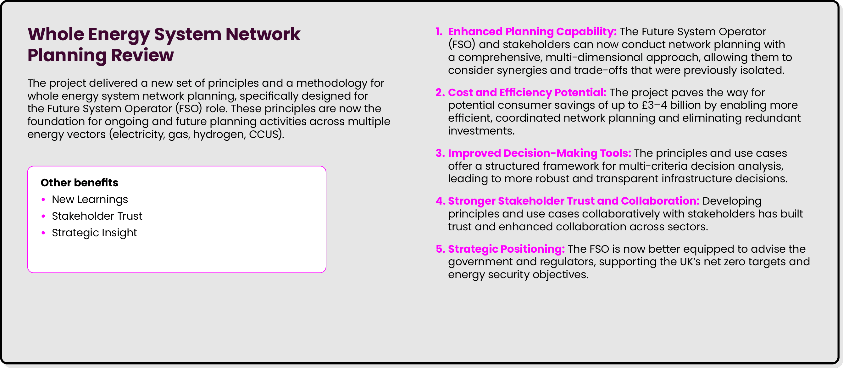Whole Energy System Network Planning Review The project delivered a new set of principles and a methodology for whole...