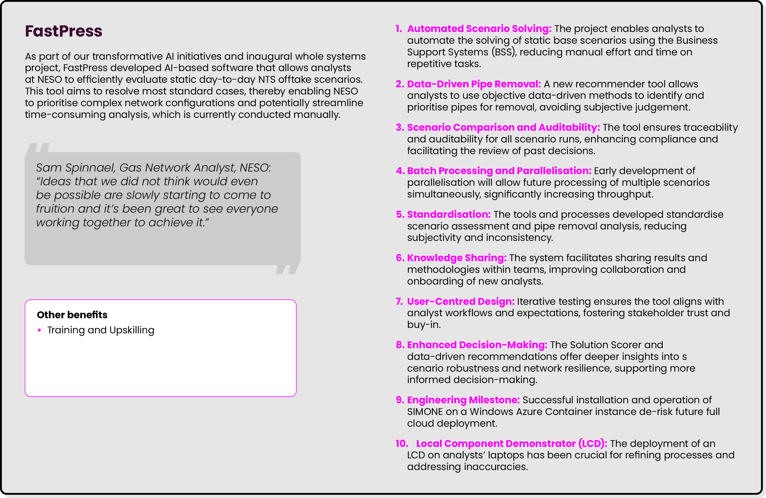 FastPress As part of our transformative AI initiatives and inaugural whole systems project, FastPress developed AI ba...