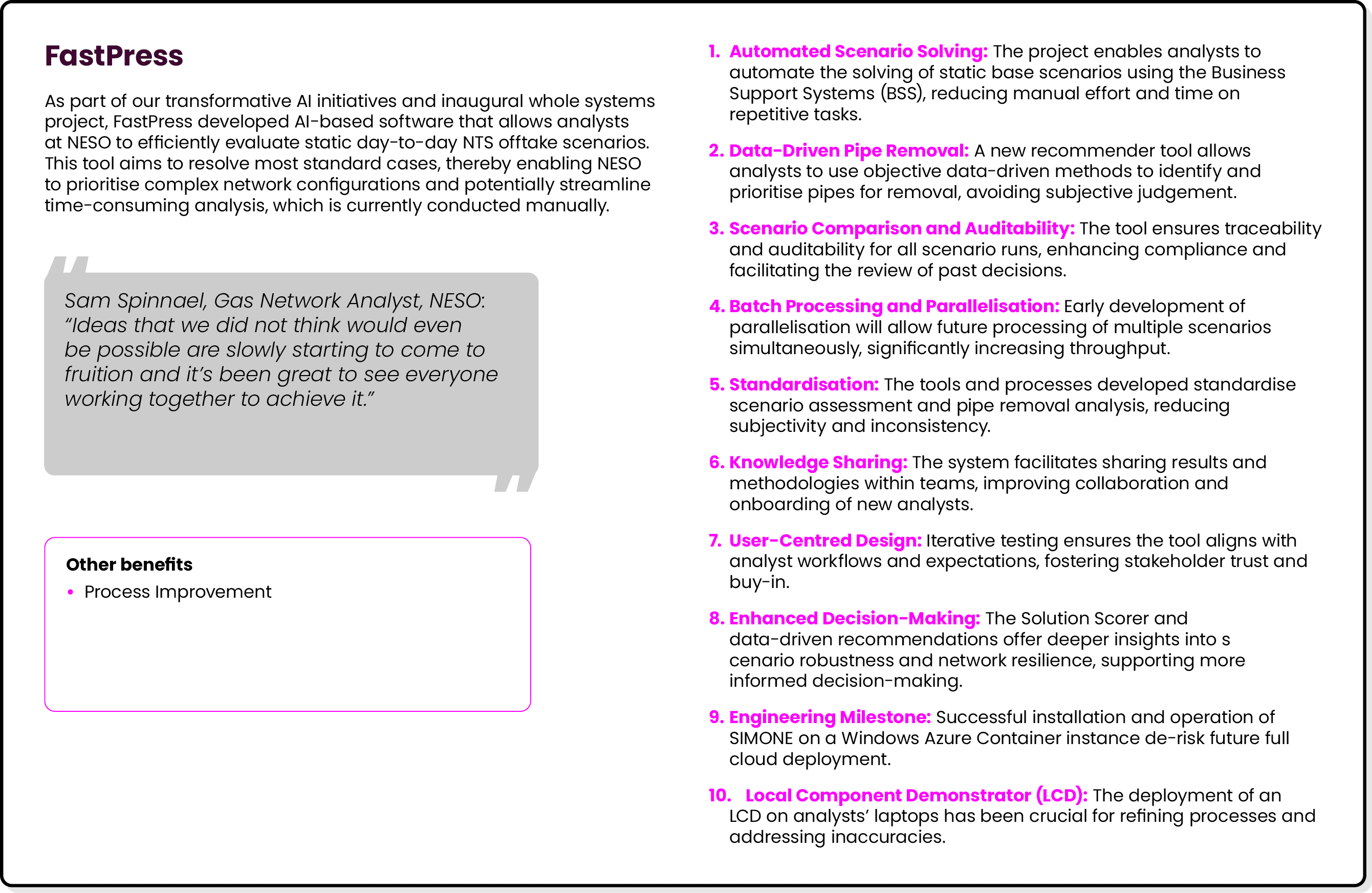 FastPress As part of our transformative AI initiatives and inaugural whole systems project, FastPress developed AI ba...