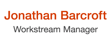 Jonathan Barcroft Workstream Manager