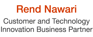 Rend Nawari Customer and Technology Innovation Business Partner