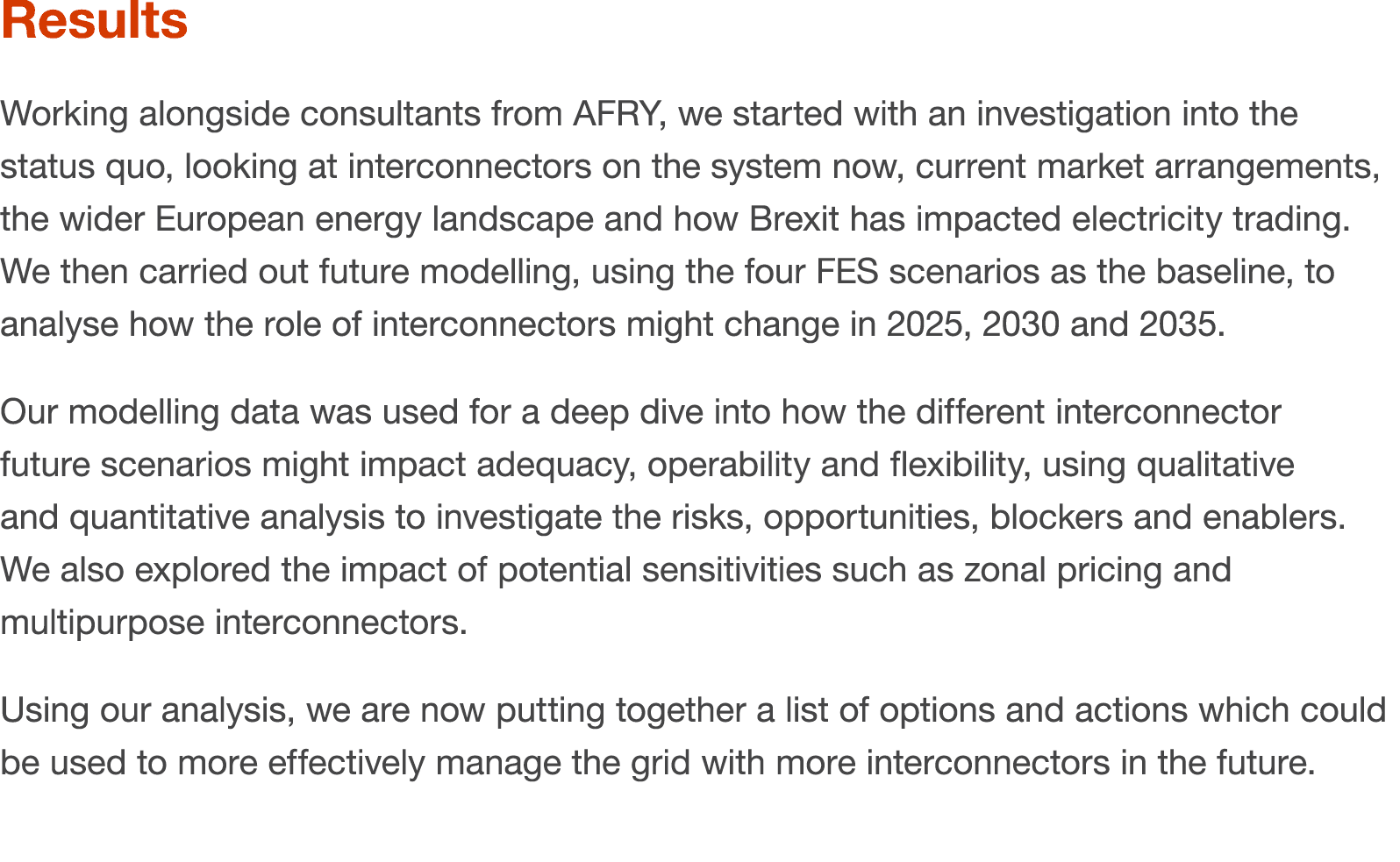 Results Working alongside consultants from AFRY, we started with an investigation into the status quo, looking at int...
