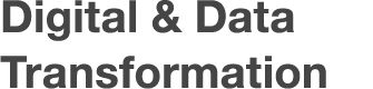 Digital & Data Transformation