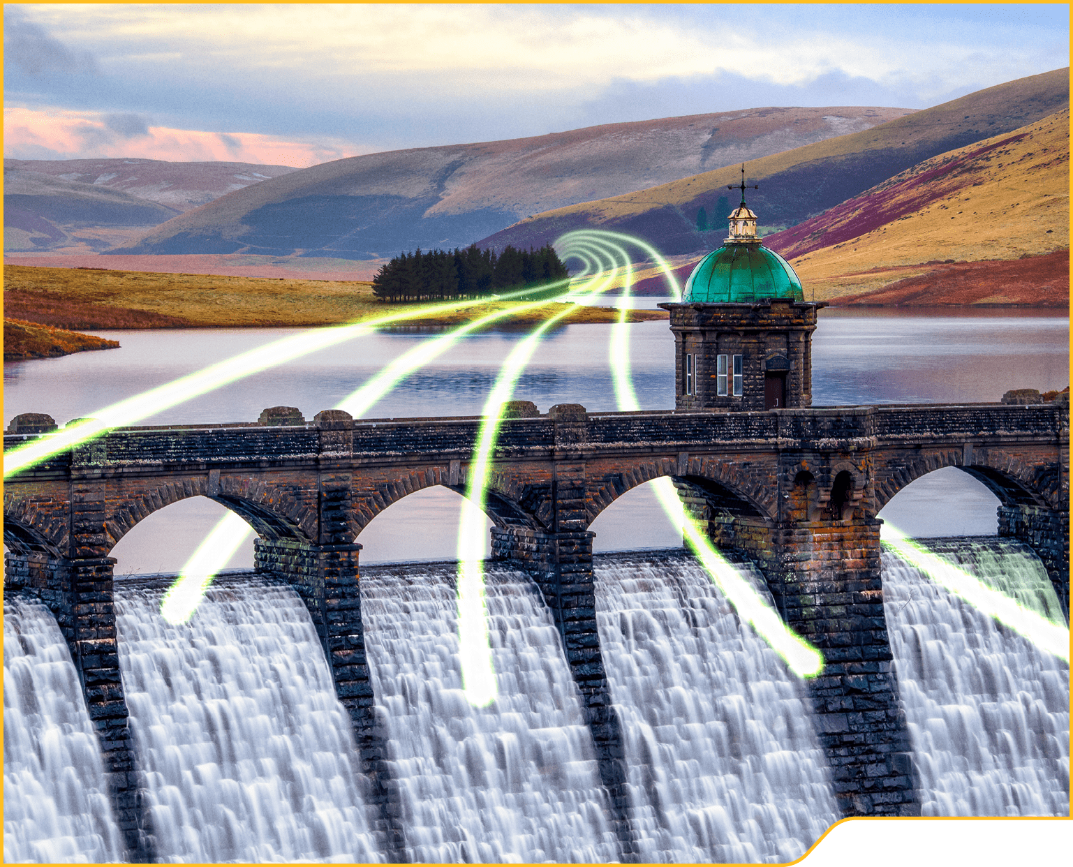 Craig Goch Dam, Rhayader Dams, Elan Valley, Wales.