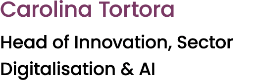 Carolina Tortora Head of Innovation, Sector Digitalisation & AI