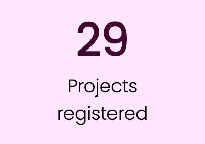 29 Projects registered
