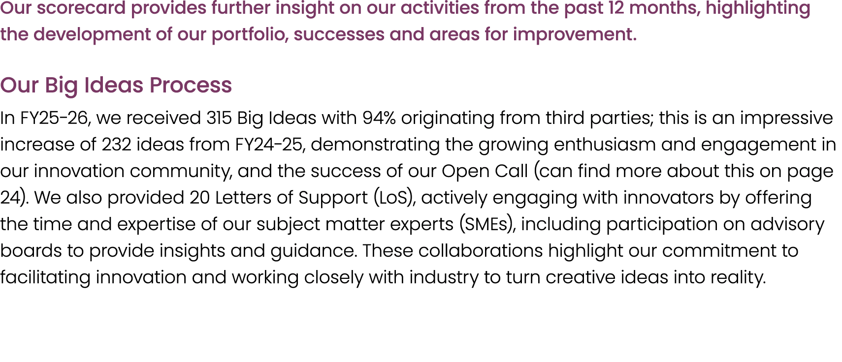 Our scorecard provides further insight on our activities from the past 12 months, highlighting the development of our...