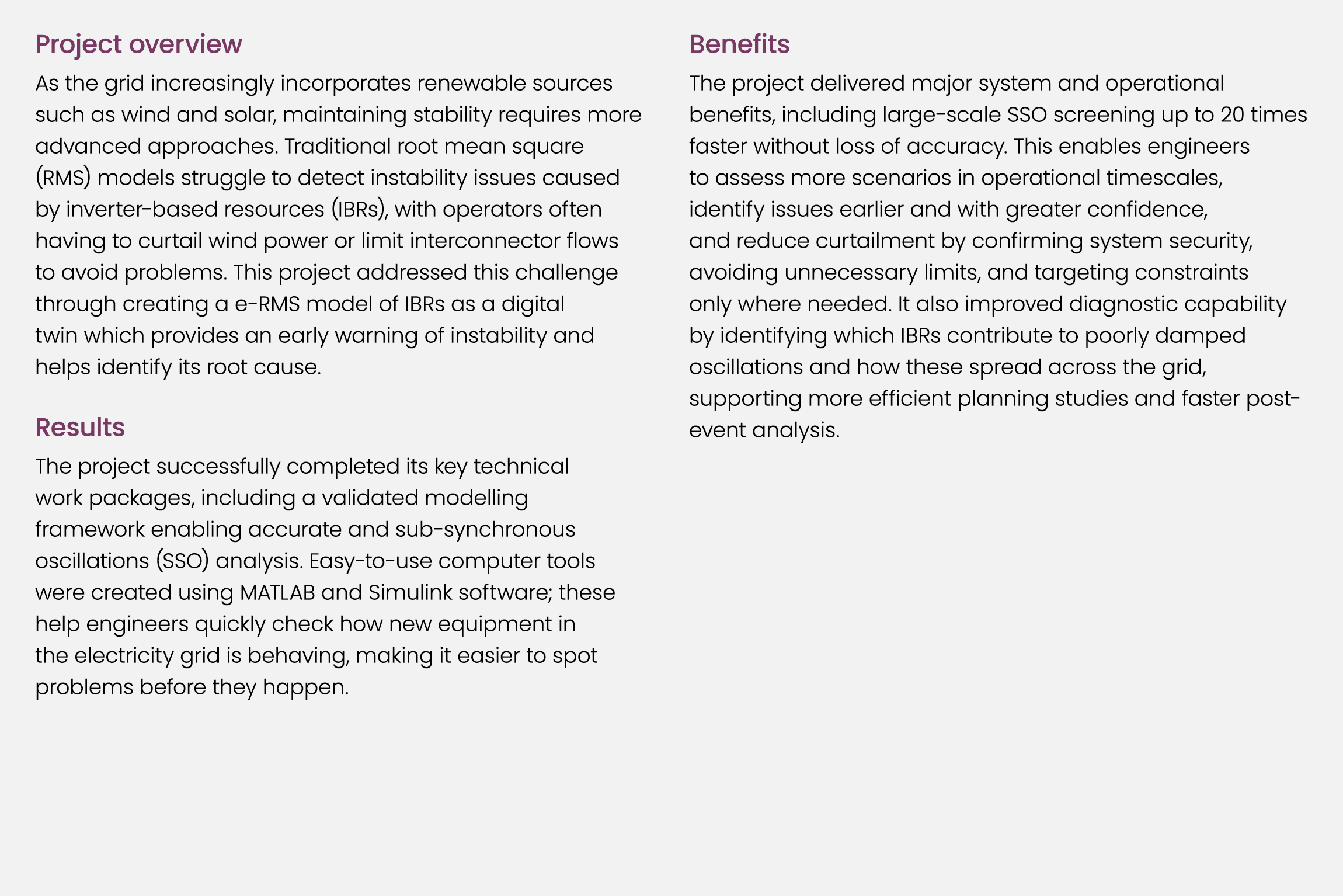 Project overview As the grid increasingly incorporates renewable sources such as wind and solar, maintaining stabilit...