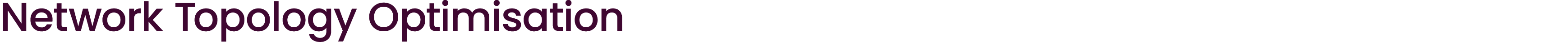 Network Topology Optimisation