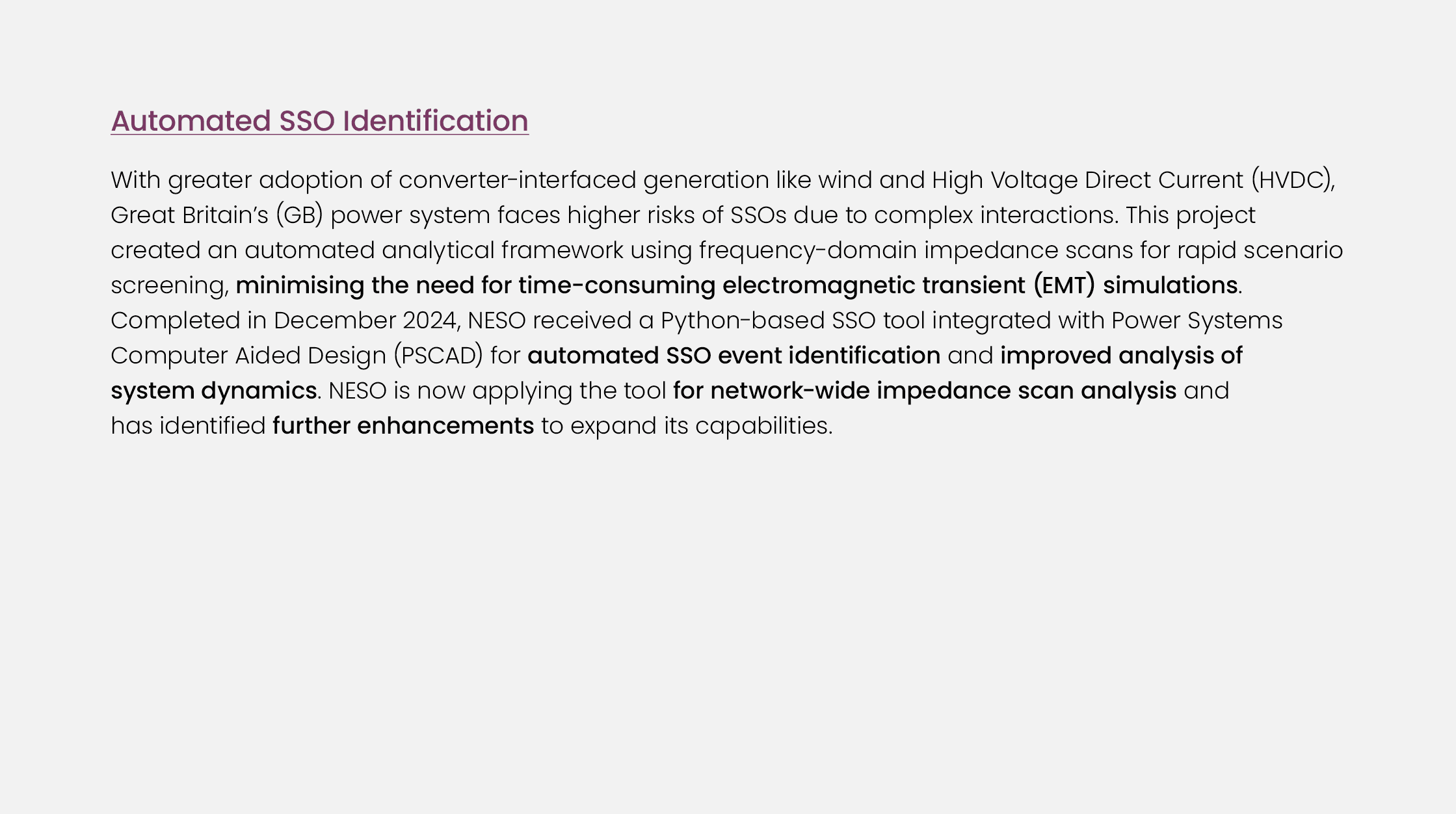 Automated SSO Identification With greater adoption of converter interfaced generation like wind and High Voltage Dire...