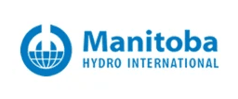 A logo for Manitoba Hydro International. Description generated by AI
