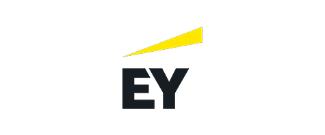 A logo for the company EY. Description generated by AI