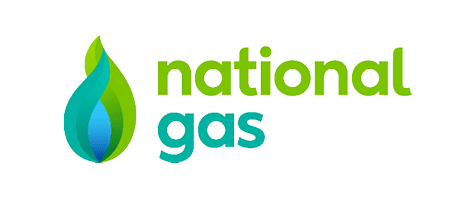 The word “National Grid" is written in blue. Description generated by AI