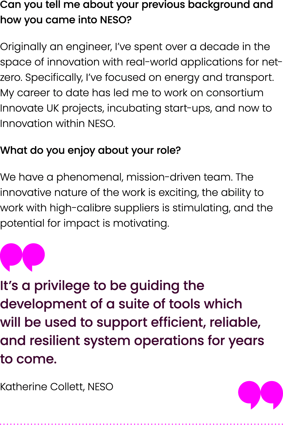Can you tell me about your previous background and how you came into NESO? Originally an engineer, I’ve spent over a ...