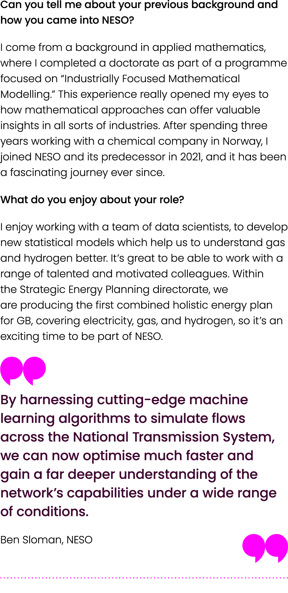 Can you tell me about your previous background and how you came into NESO? I come from a background in applied mathem...