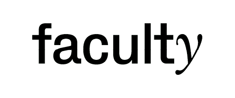 A green and white sign that says “Faculty". Description generated by AI