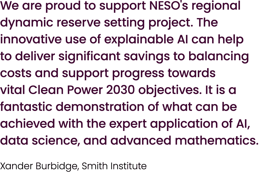 We are proud to support NESO's regional dynamic reserve setting project. The innovative use of explainable AI can hel...