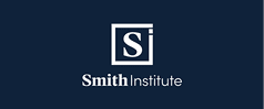 A blue and white logo for Smith Institute. Description generated by AI