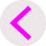 A pink triangle. Description generated by AI