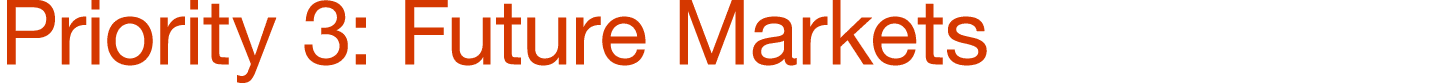 Priority 3: Future Markets