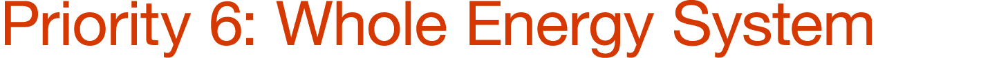 Priority 6: Whole Energy System