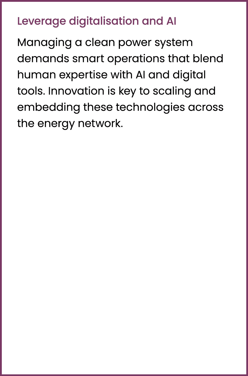 Leverage digitalisation and AI Managing a clean power system demands smart operations that blend human expertise with...