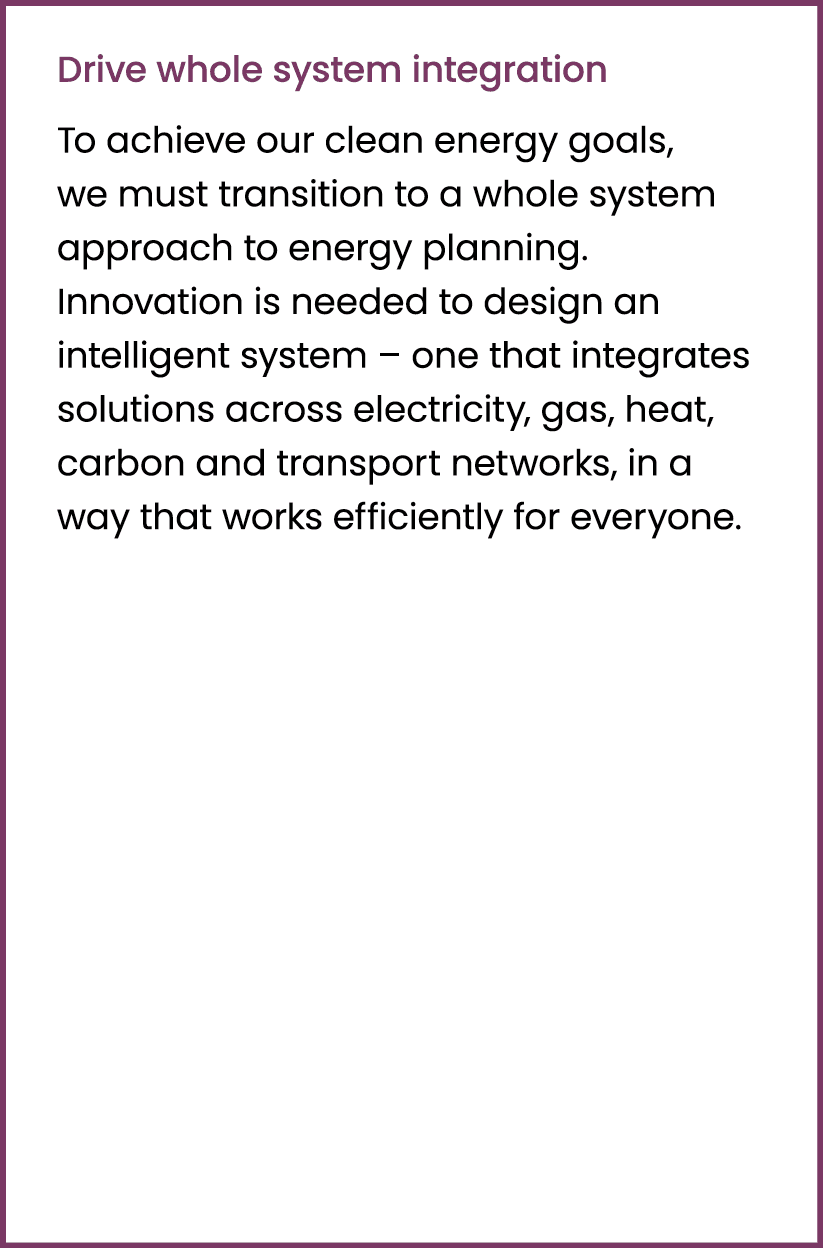 Drive whole system integration To achieve our clean energy goals, we must transition to a whole system approach to en...