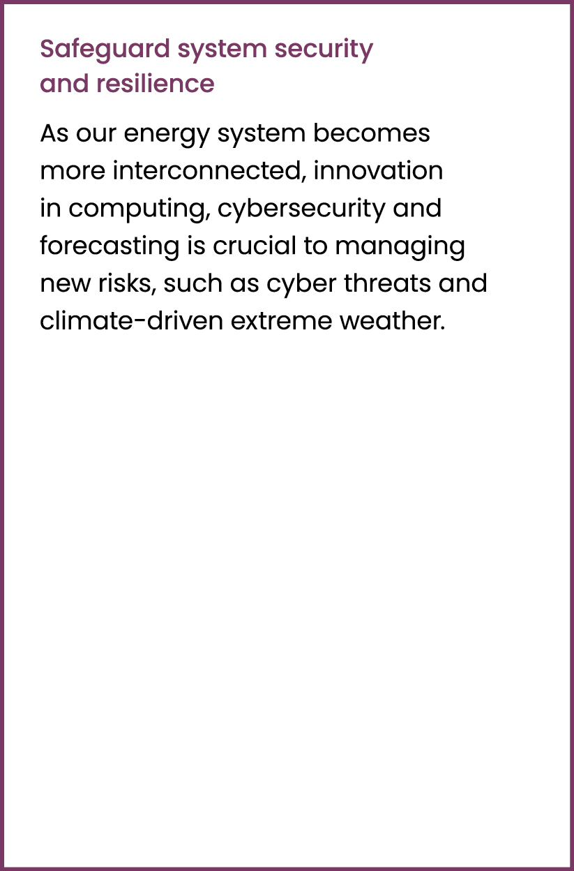 Safeguard system security and resilience As our energy system becomes more interconnected, innovation in computing, c...