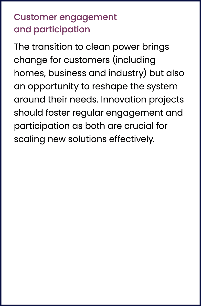Customer engagement and participation The transition to clean power brings change for customers (including homes, bus...