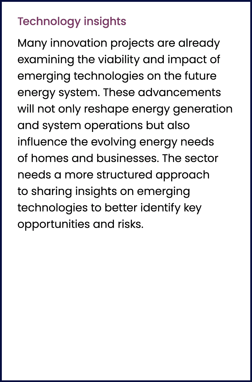 Technology insights Many innovation projects are already examining the viability and impact of emerging technologies ...