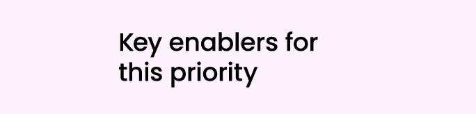 Key enablers for this priority