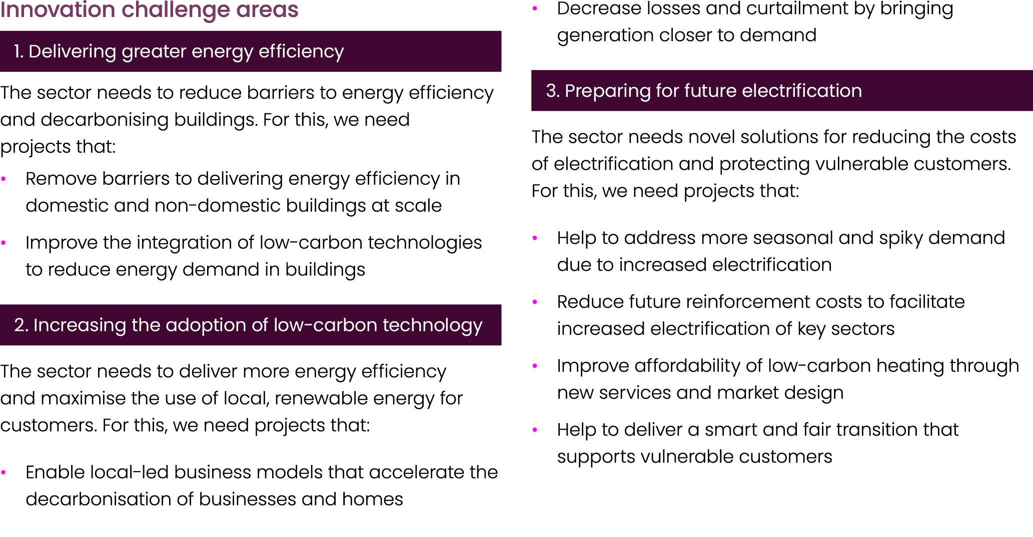 Innovation challenge areas ￼The sector needs to reduce barriers to energy efficiency and decarbonising buildings. For...