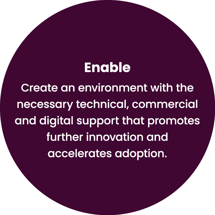 Enable Create an environment with the necessary technical, commercial and digital support that promotes further innov...
