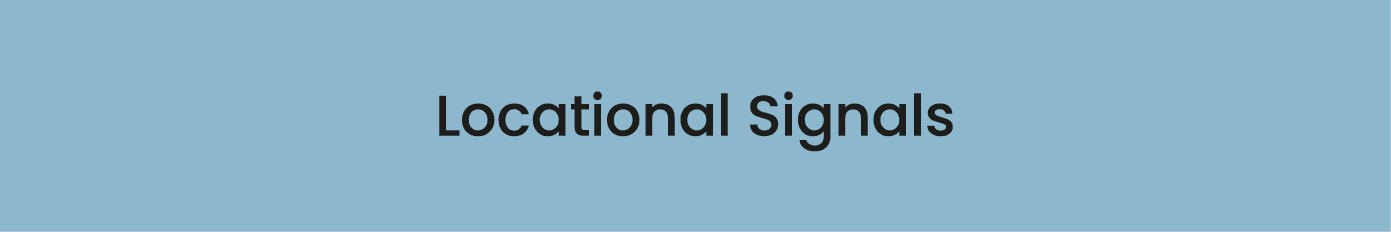 Locational Signals