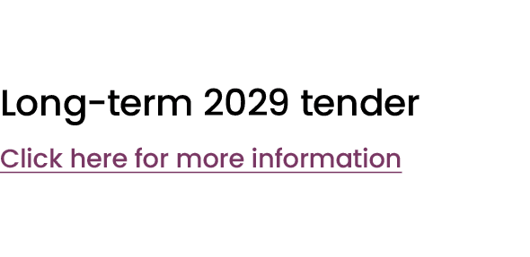 Long term 2029 tender Click here for more information