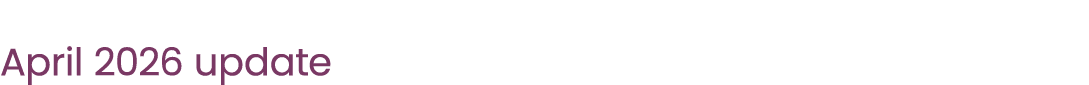 April 2026 update