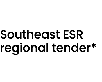 Southeast ESR regional tender*