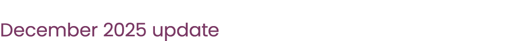 December 2025 update