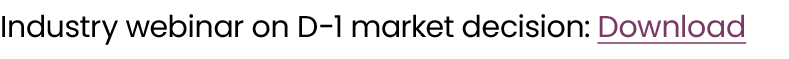 Industry webinar on D 1 market decision: Download